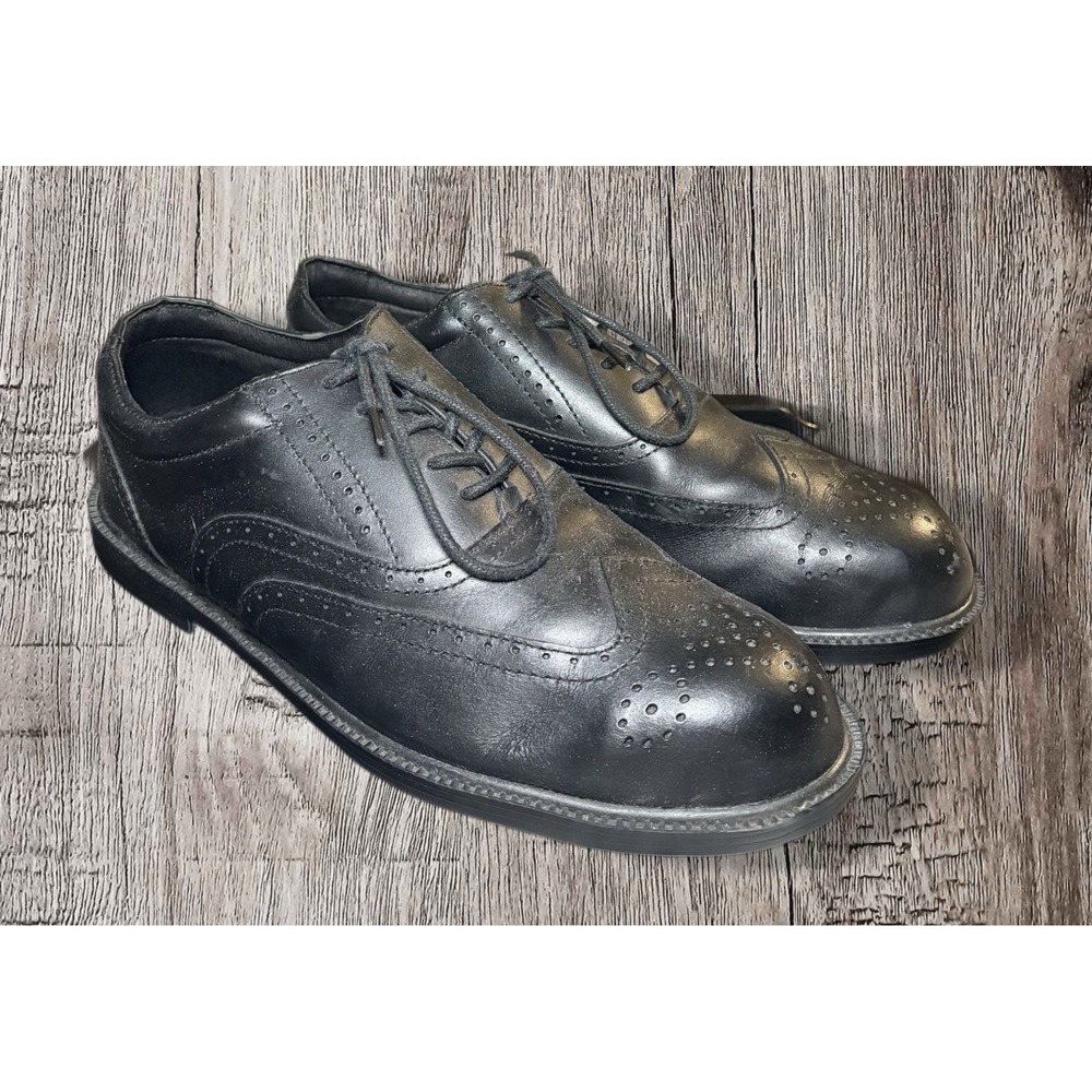 Hush Puppies Professionals Men's Black Slip & Oil Resistant Shoes Size 10.5 D